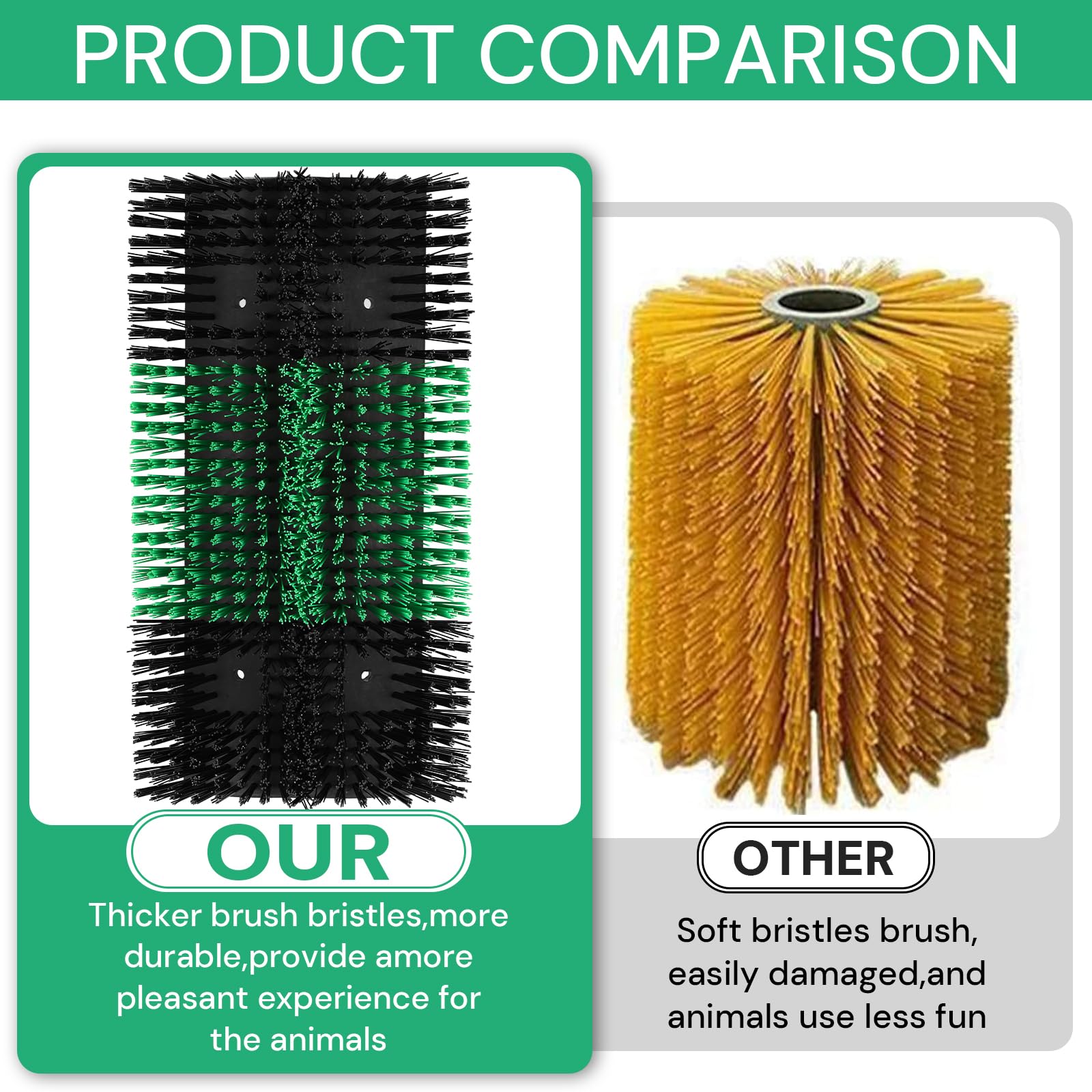 Zhuo·LeLe in-use scene on cattle demonstrates easy dirt and hair removal