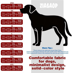 ZIAGAOP all-season dog shirt ready for summer and winter outings.