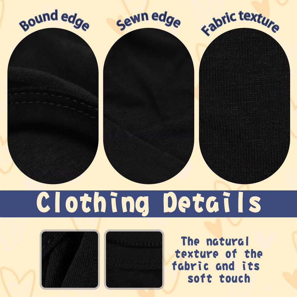 ZIAGAOP black color dog shirt ready for all-season wear.