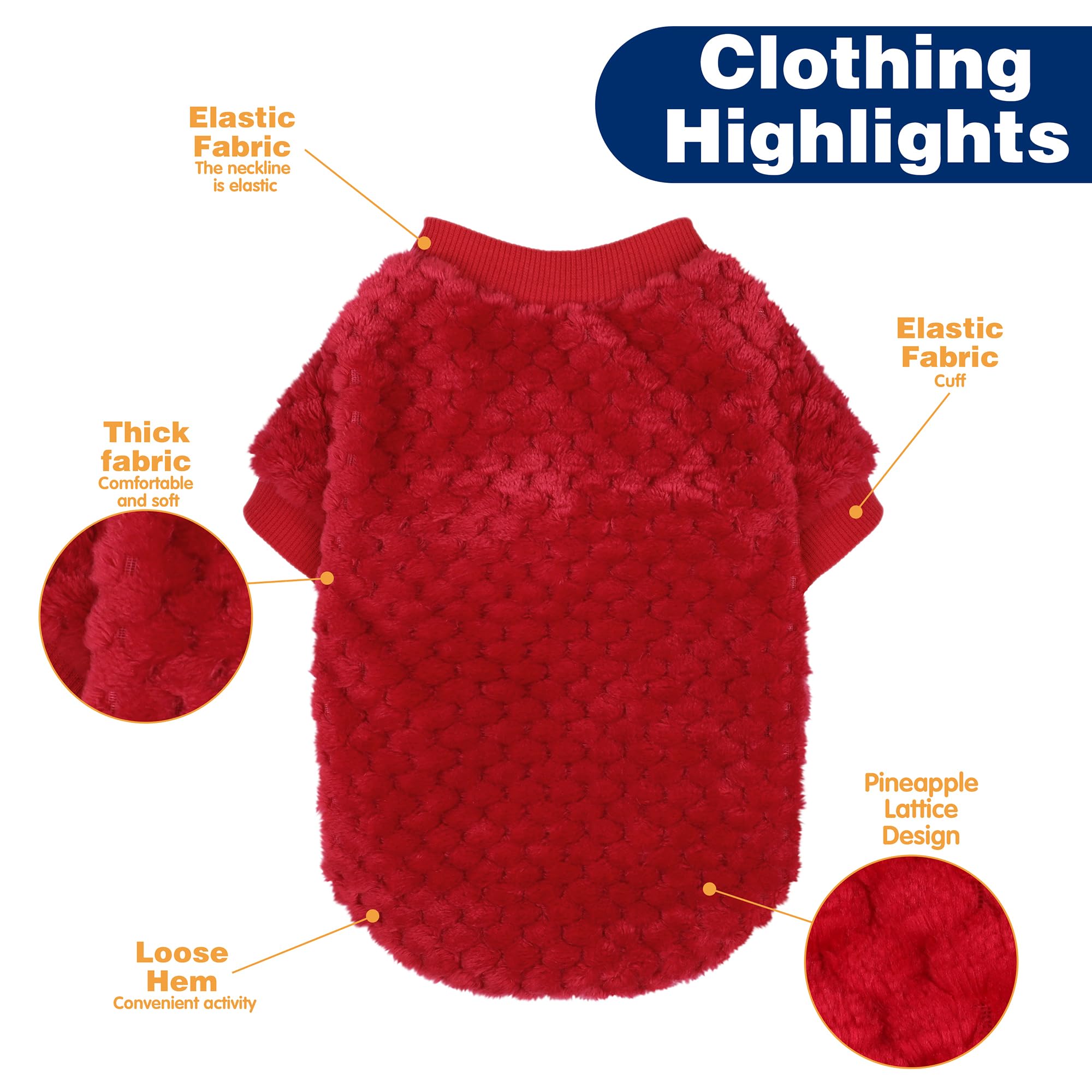 ZIAGAOP Fuzzy Pineapple Grid Sweater worn by dog on an outdoor walk.