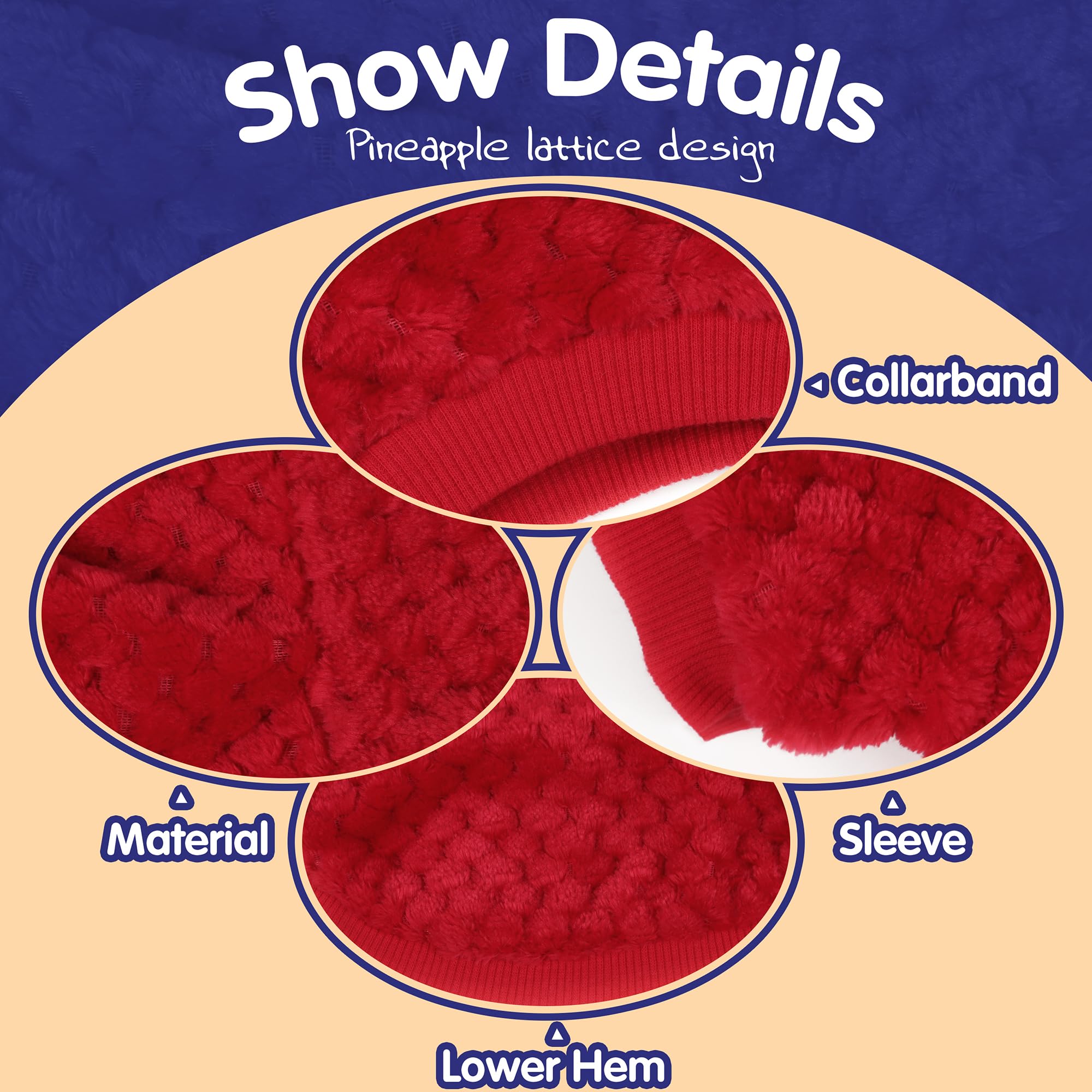 ZIAGAOP Fuzzy Pineapple Grid Sweater featured during a festive photo session.