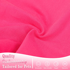 ZIAGAOP pink cotton sleeveless vest worn by dog during walk for all-season comfort