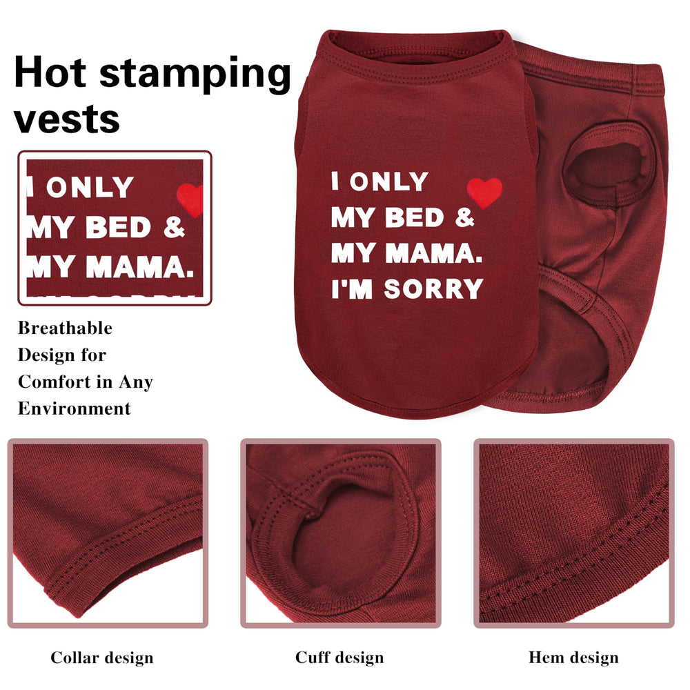 ZIAGAOP three-colors dog shirt provides versatile style options.