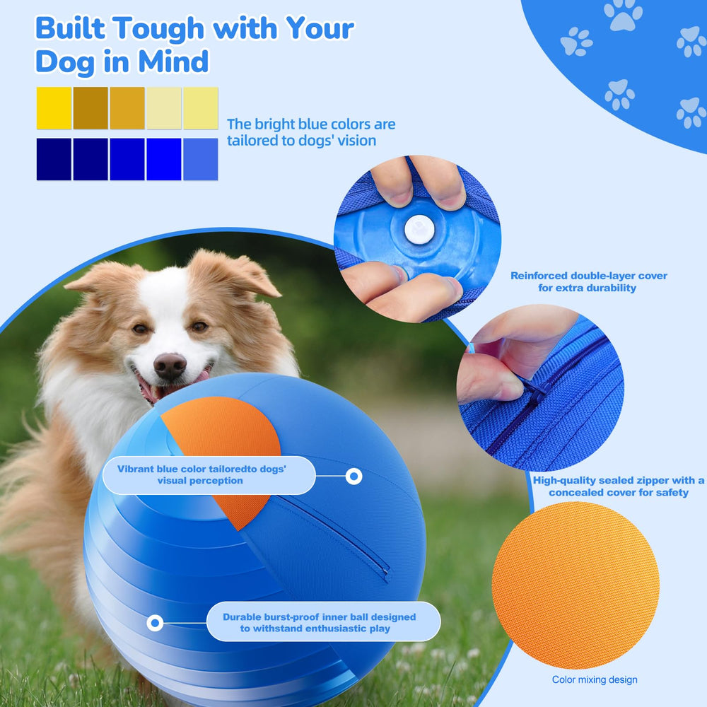 ZIDA herding ball 18inch removable machine-washable cover simplifies cleaning.