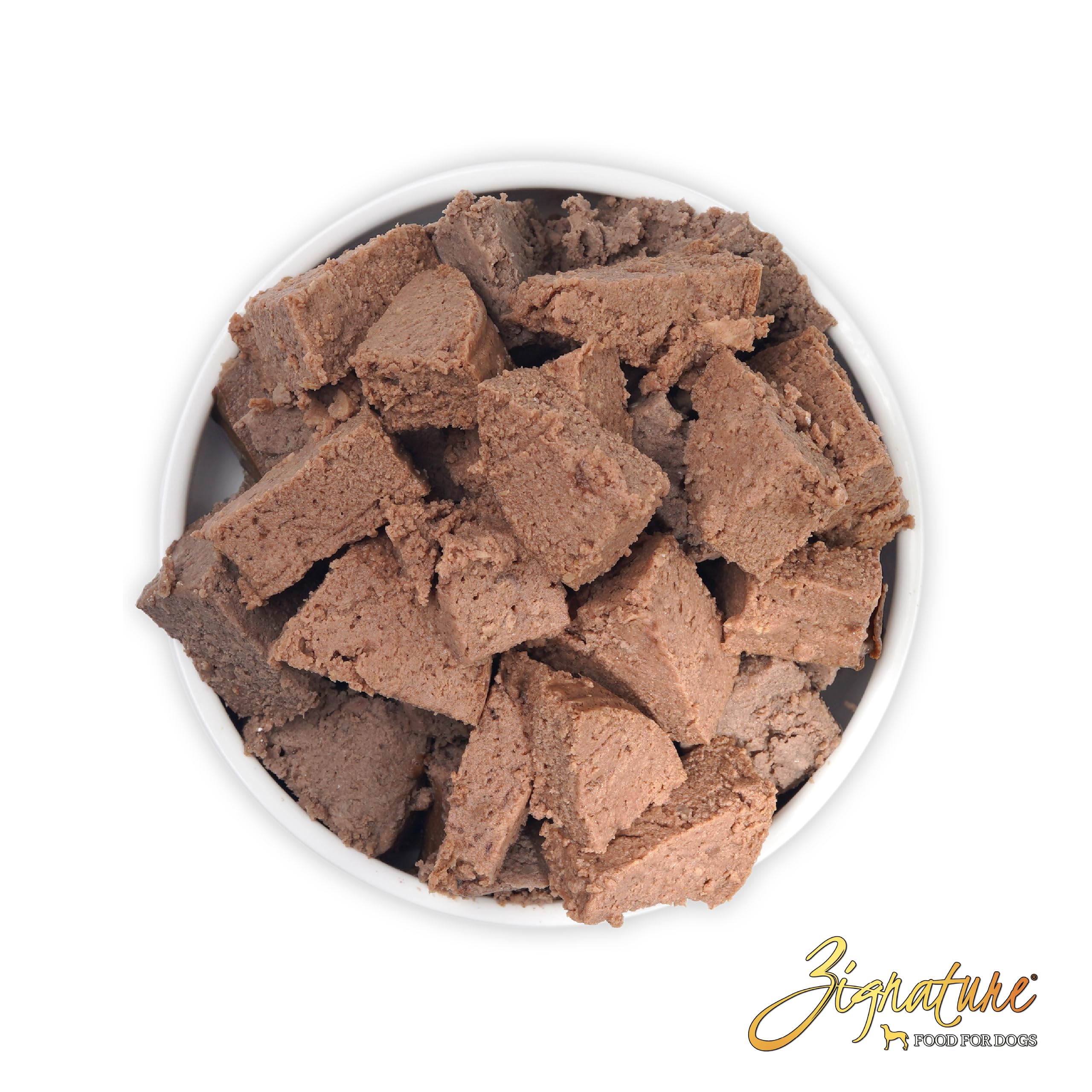 Zignature Lamb with probiotics graphic hints at gut support