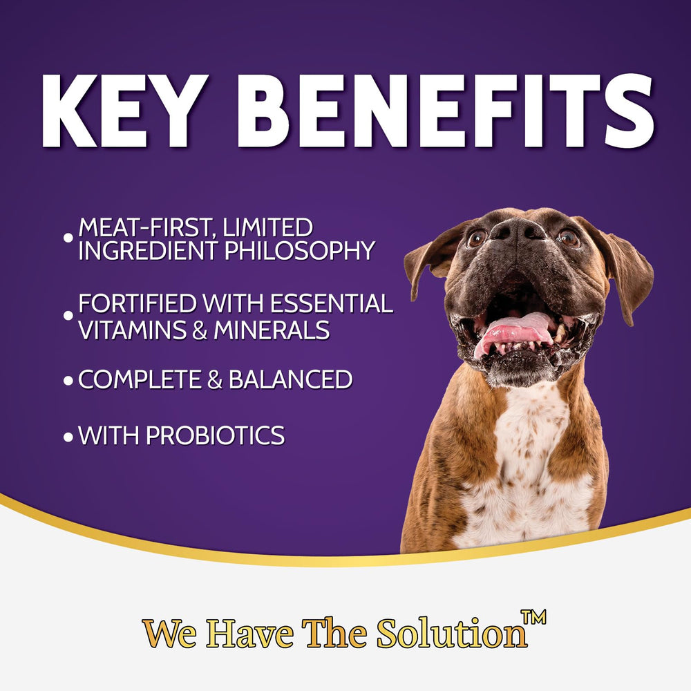 Zignature Trout & Salmon with probiotics image highlights gut-health support.