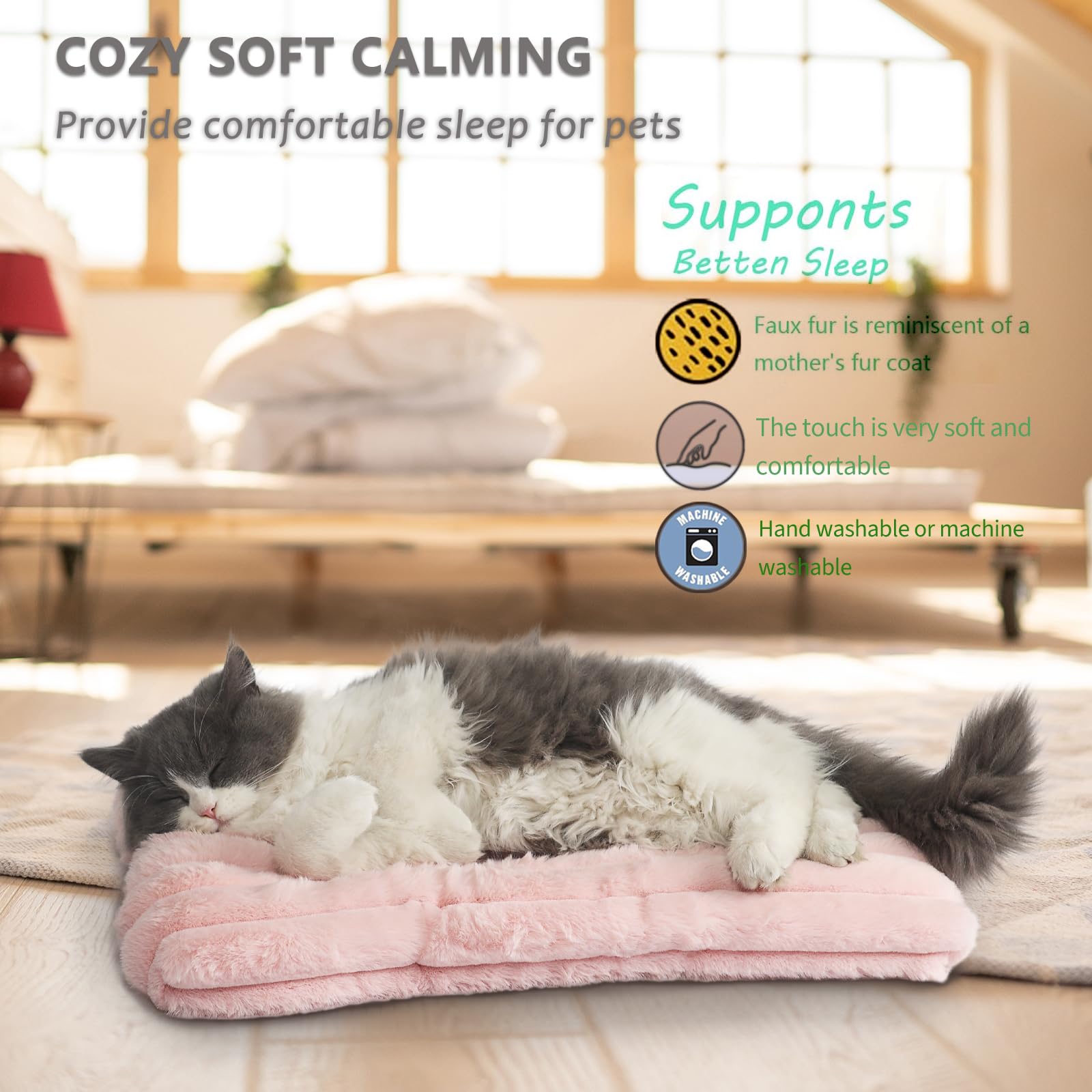 Zihapgpzp chew-warning: supervise pets to prevent chewing and extend crate pad life.