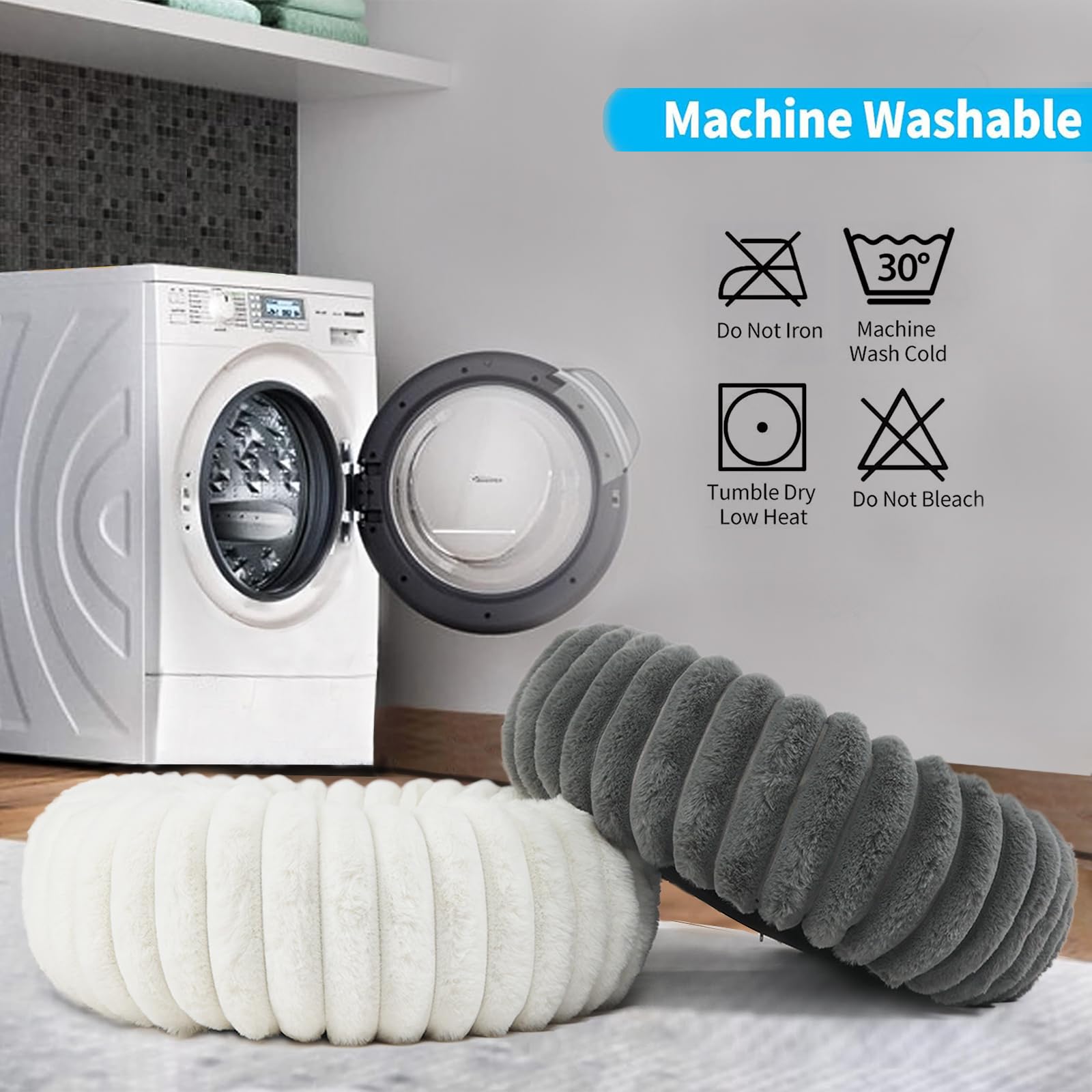 Zihapgpzp Donut small dog bed unboxing fluff reveals quick loft recovery.