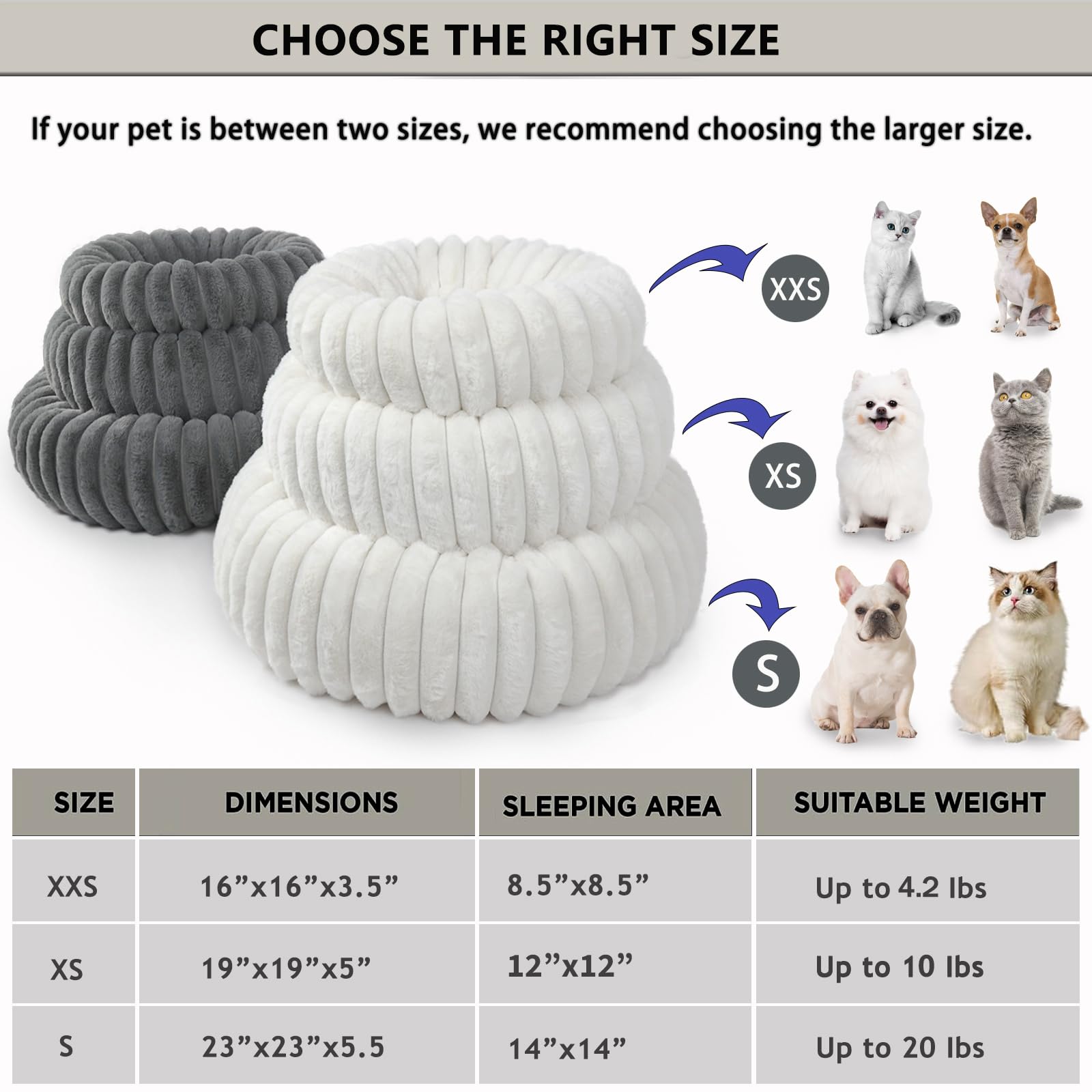 Zihapgpzp Donut small dog bed washable cover demonstrates easy cleaning.