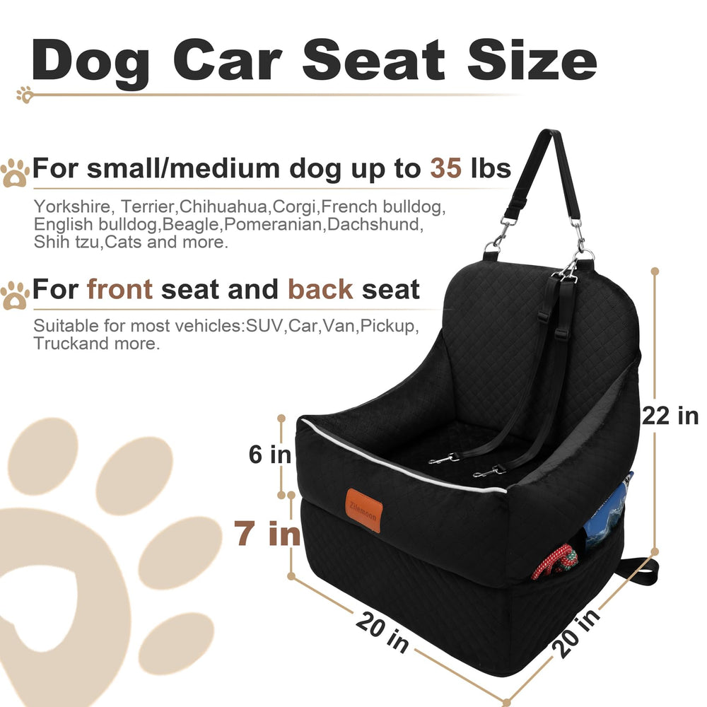 Zilemoon booster seat side pocket with snacks handy on trips