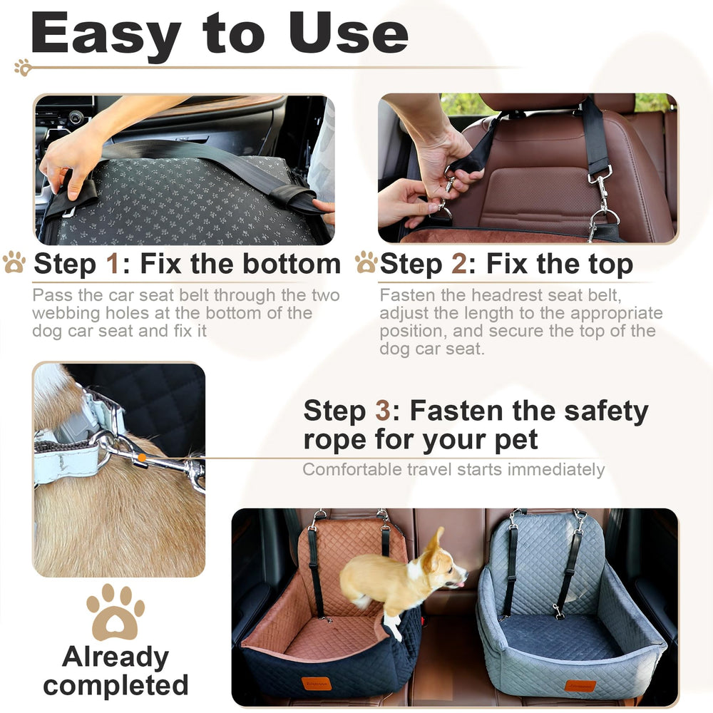 Zilemoon car seat with storage pockets keeps snacks and toys organized.