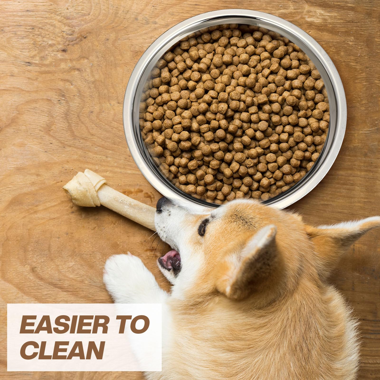 Ziliny dishwasher-safe bowls shown in top view for easy cleaning and quick refills.