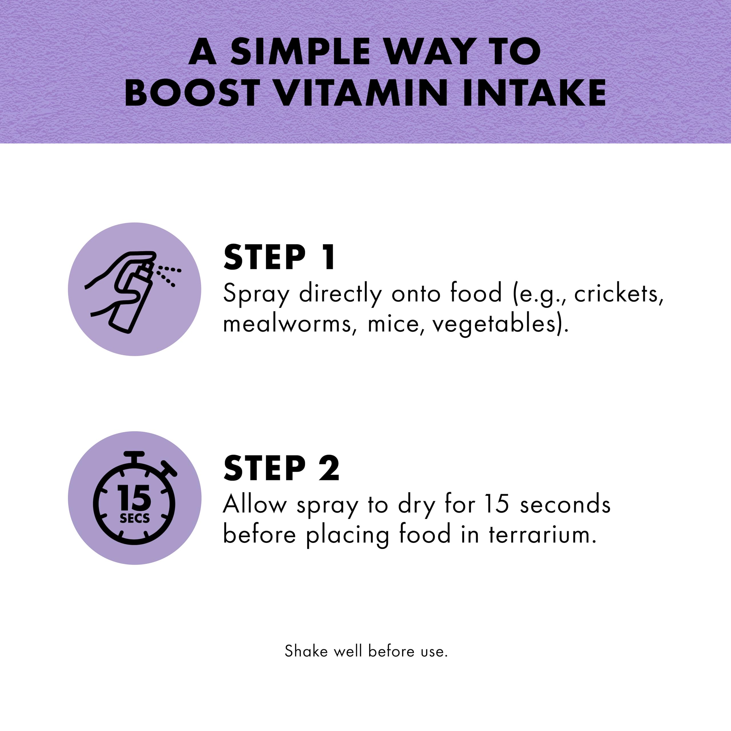 Zilla bearded dragon nutrition boost from daily vitamin spray.