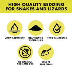 Zilla bedding hypoallergenic natural chips—safe for sensitive reptiles.