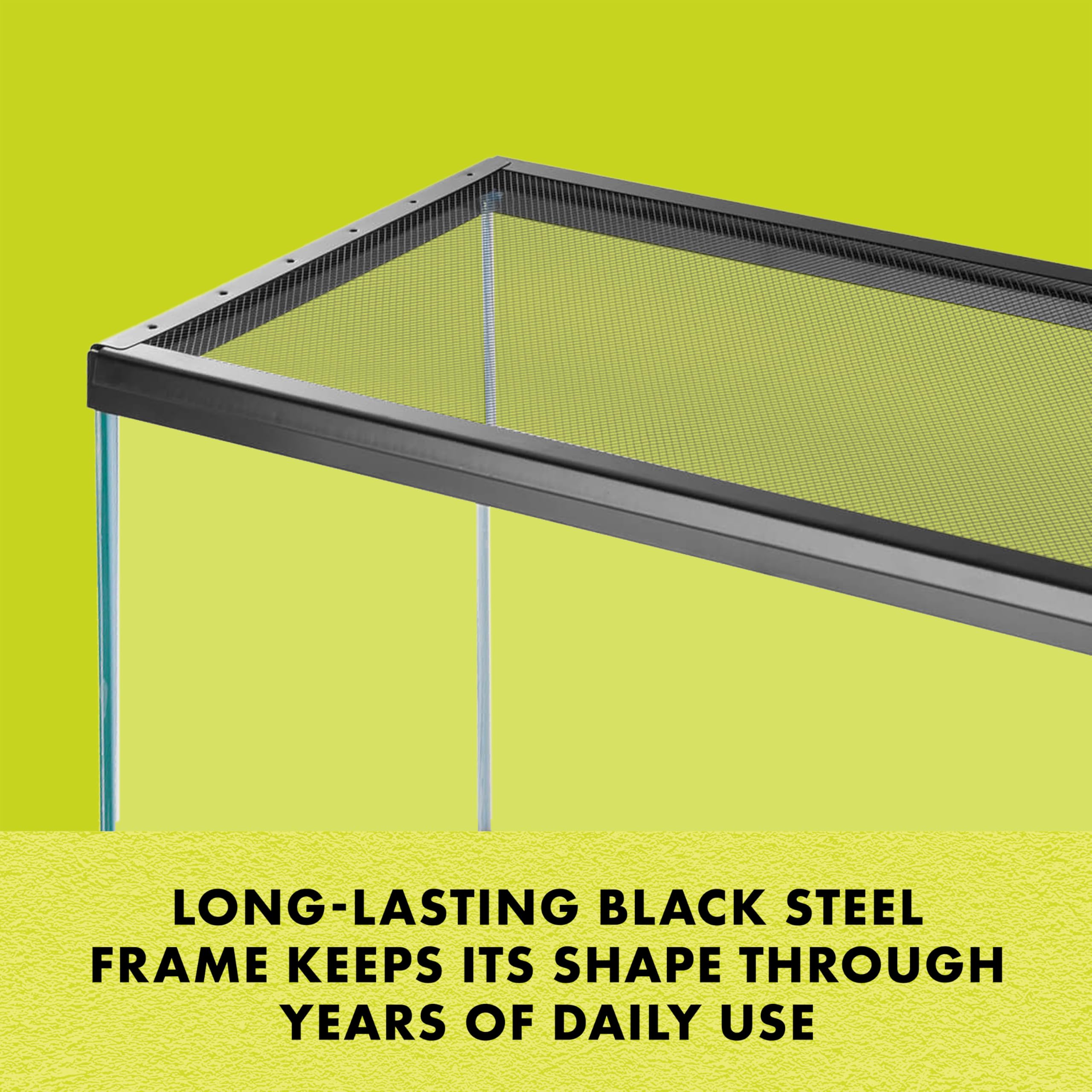 Zilla Fresh Air Screen Cover airflow design promotes essential ventilation in enclosures.