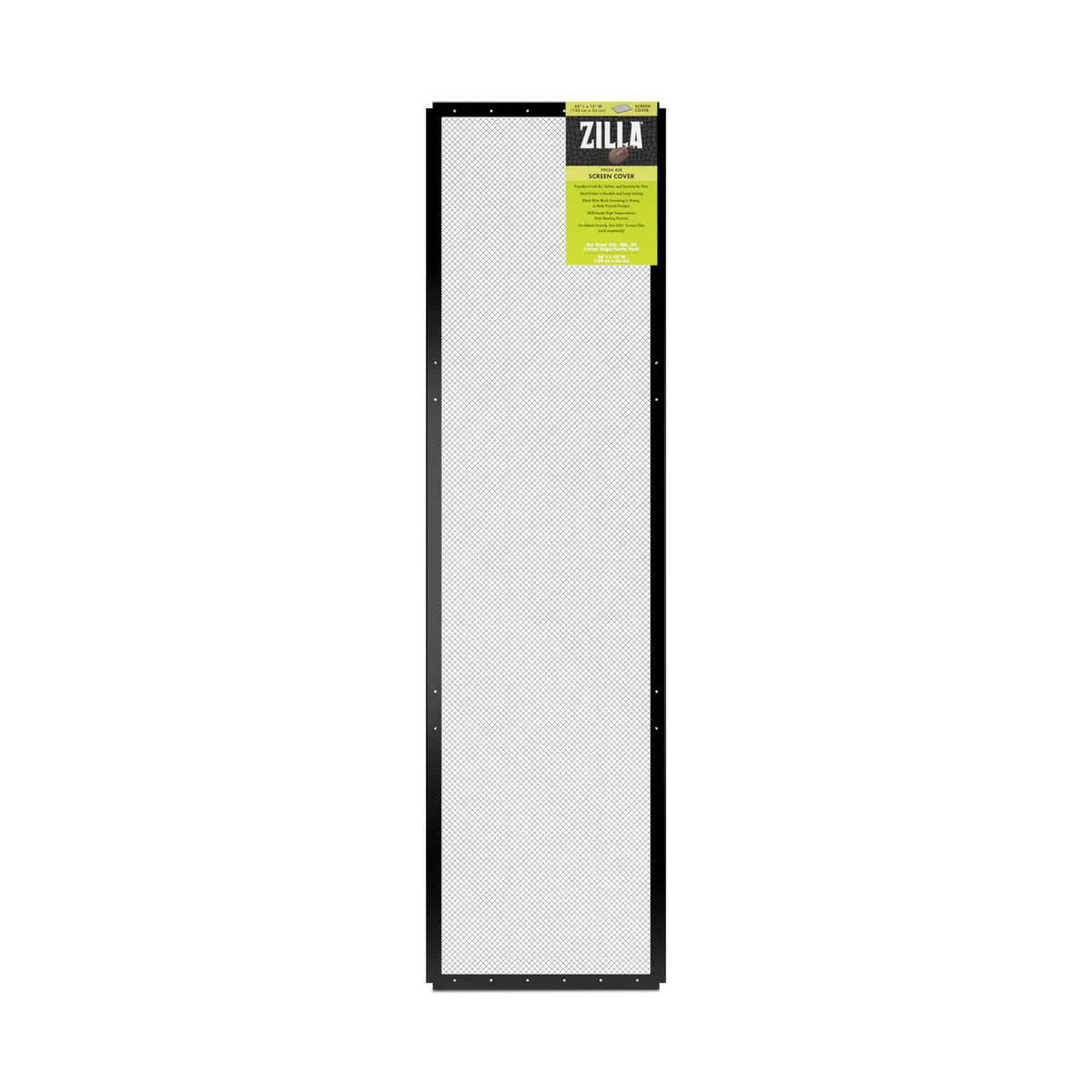 Zilla Fresh Air Screen Cover frame highlights durable steel construction for long-term terrarium use.