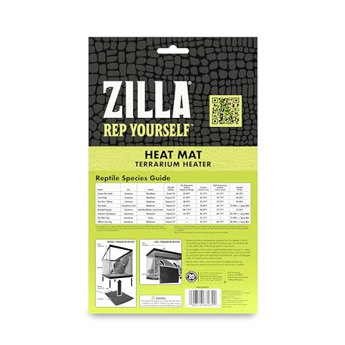 Zilla Heat Mat terrarium setup demonstrates dependable warmth for reptile habitats.