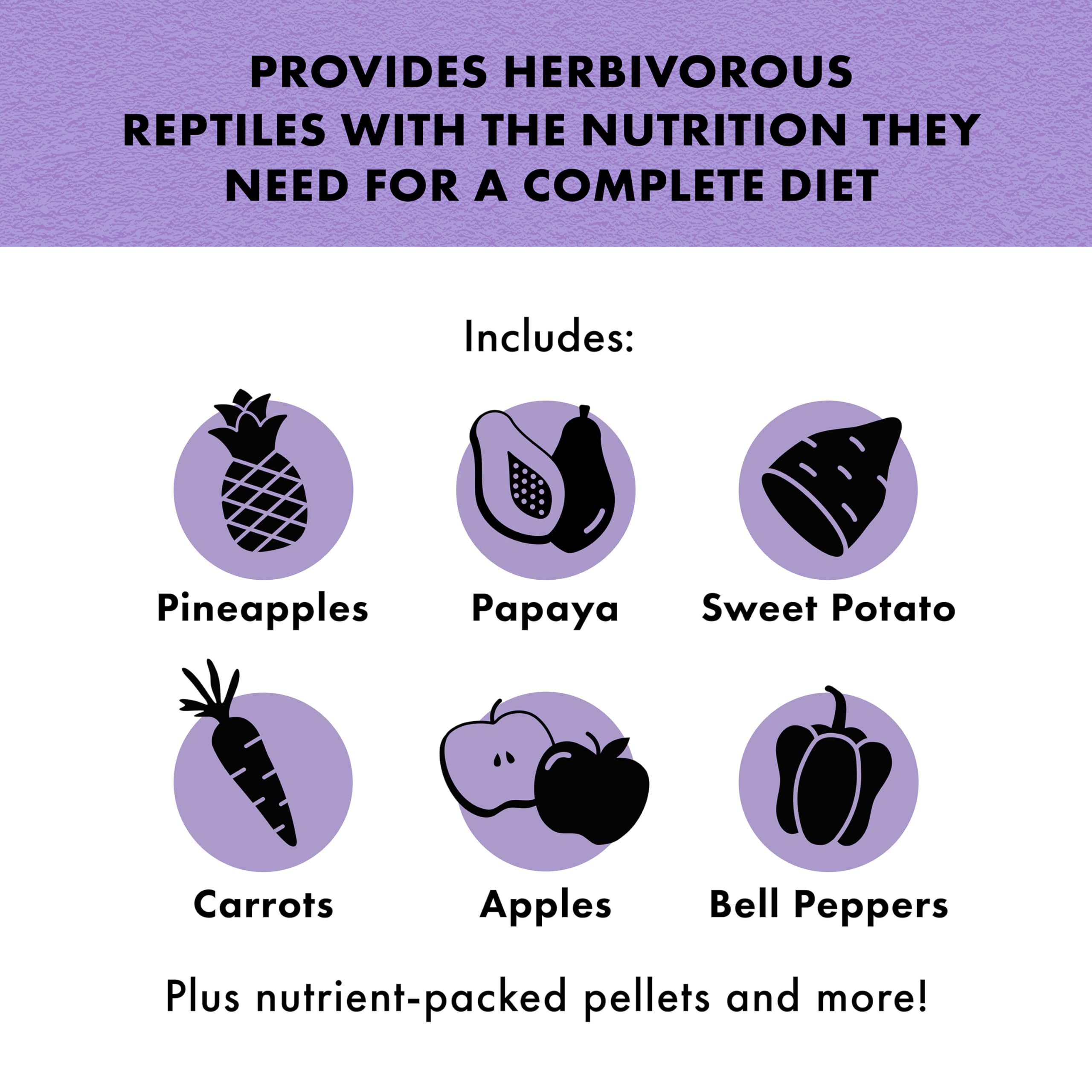 Closeup of Zilla Herbivore Medley pellets highlighting fortified nutrition