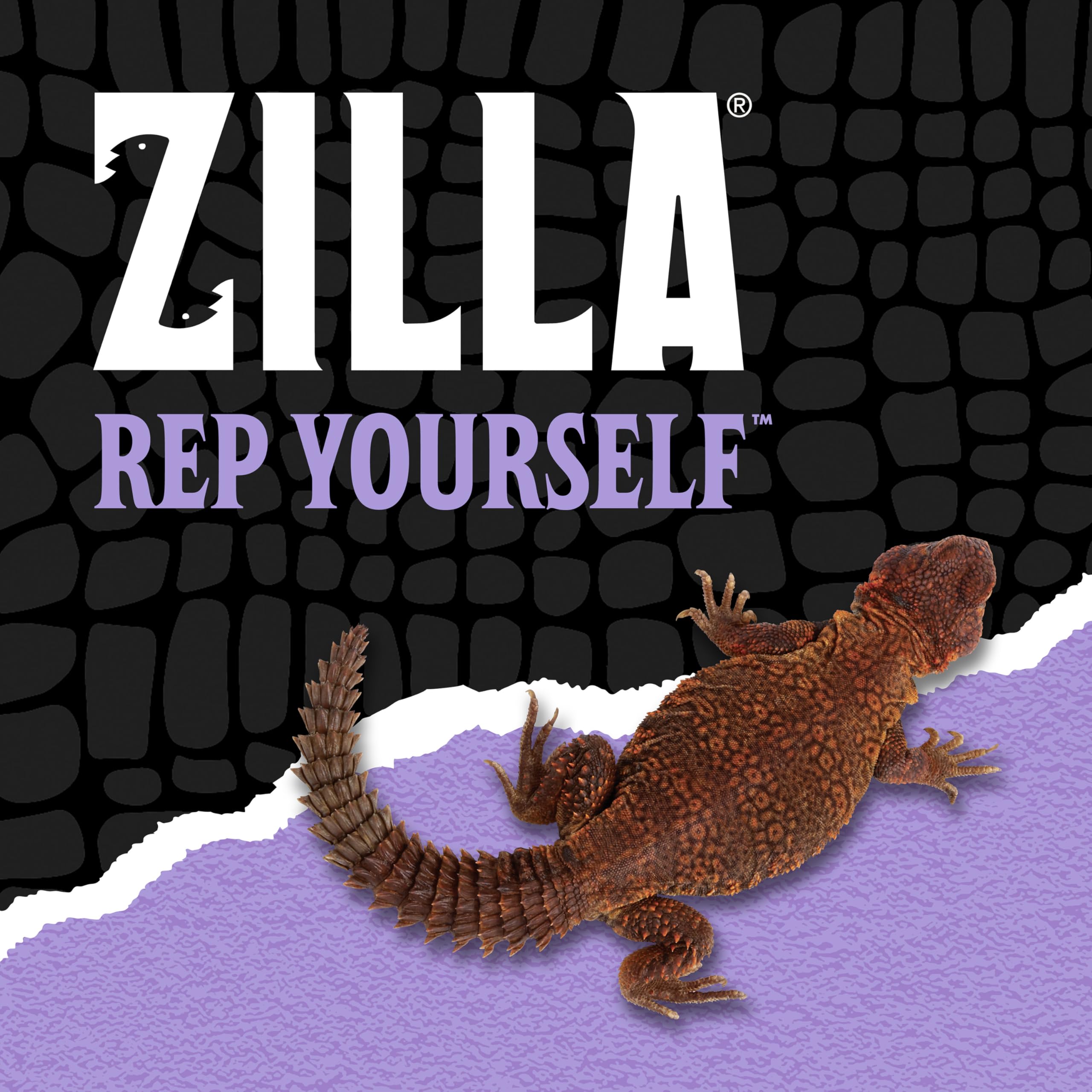 Uromastyx meal featuring Zilla Herbivore Medley natural ingredients