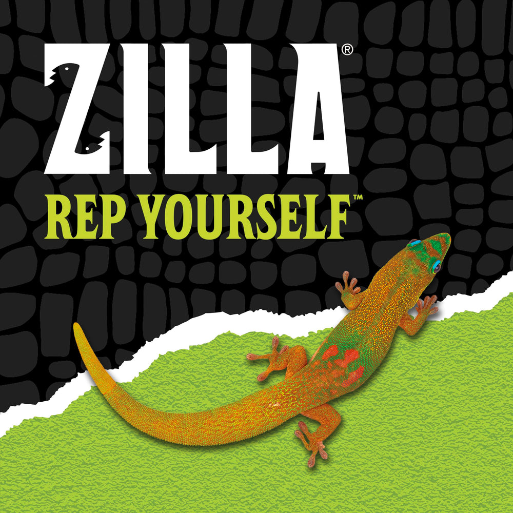 Zilla Mini Tropical habitat setup showing compact fixture integration.