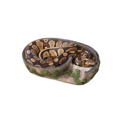 Zilla Pet Terrarium Rock Lair dark den view highlights secure hiding and humidity-friendly environment