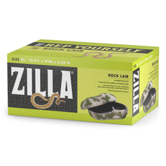Zilla Pet Terrarium Rock Lair side entrance enables easy entry and improved airflow for reptiles