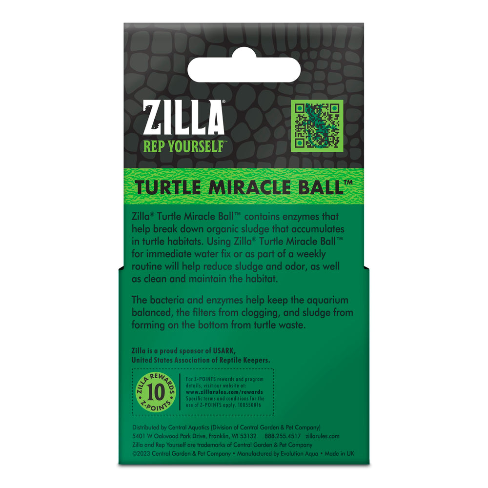 Zilla Turtle Miracle Ball fits up to 50 gallons of water