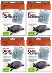 Zilla replacement filter cartridges (large) for turtle kits improve water clarity by capturing debris.