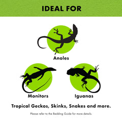 Zilla terrarium liner absorbent non-abrasive surface provides reptile comfort