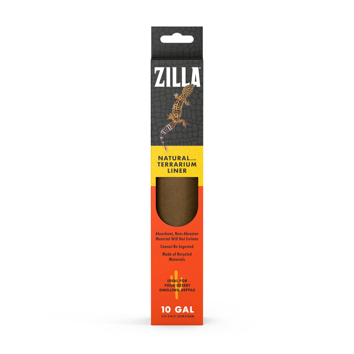 Zilla terrarium liner brown roll offers a safe, low-maintenance bedding option for reptiles.