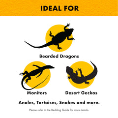 Zilla terrarium liner odor-reduction feature helps keep habitats fresh.