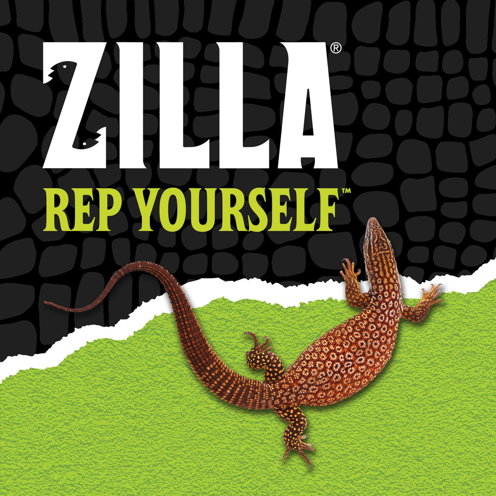 Zilla terrarium liner safe-for-feeding emphasizes ingestion-safe habitat.