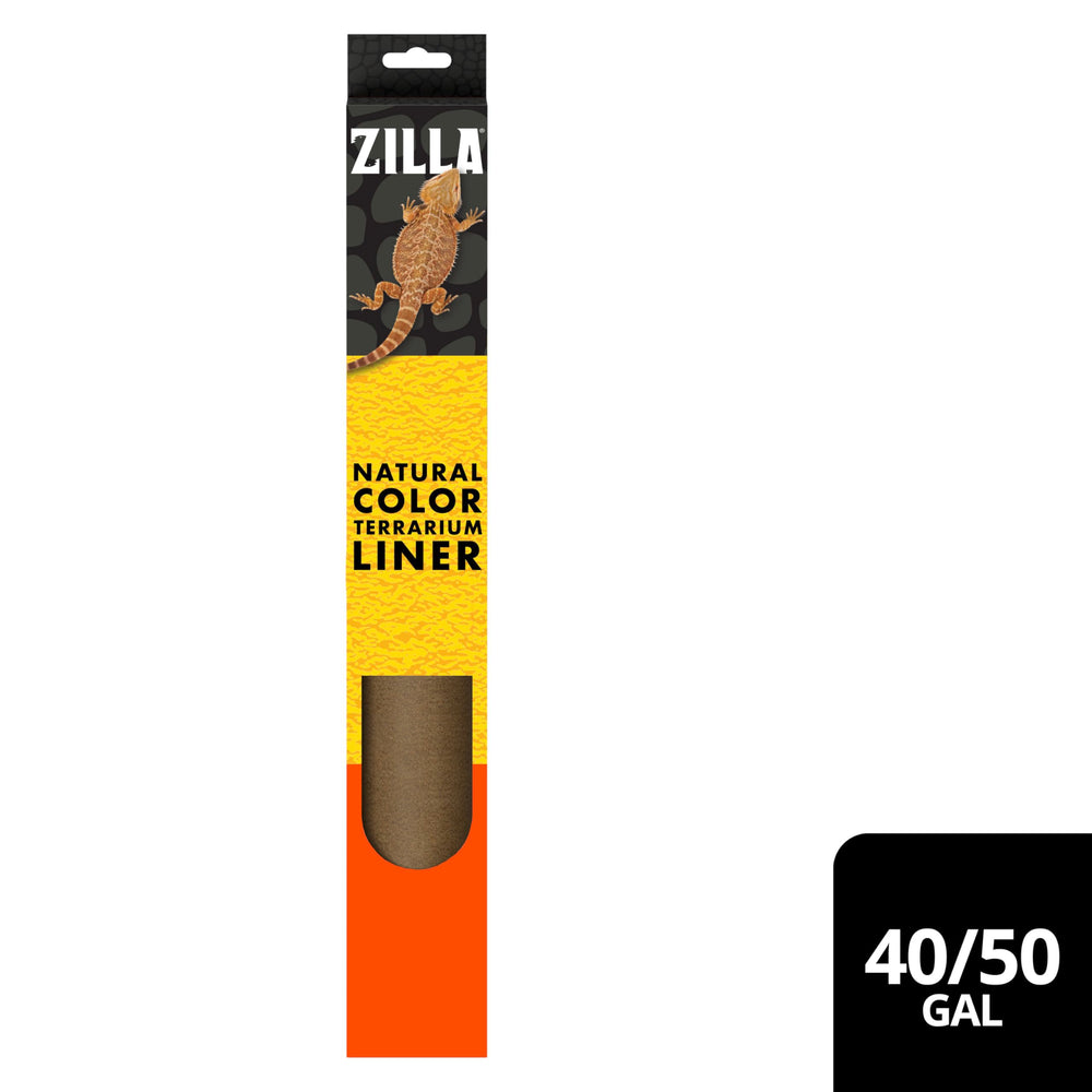 Zilla terrarium liner green setup illustrates color options for natural enclosure look.