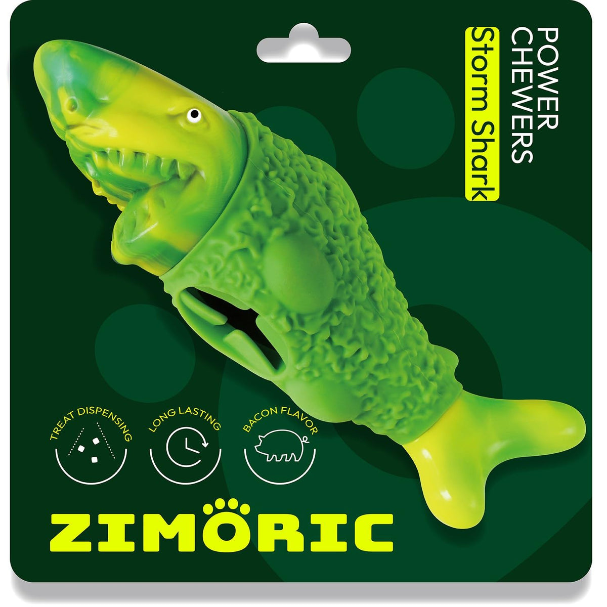 Zimoric Tough Dog Chew Toy shark-durable rubber for powerful jaws and long sessions