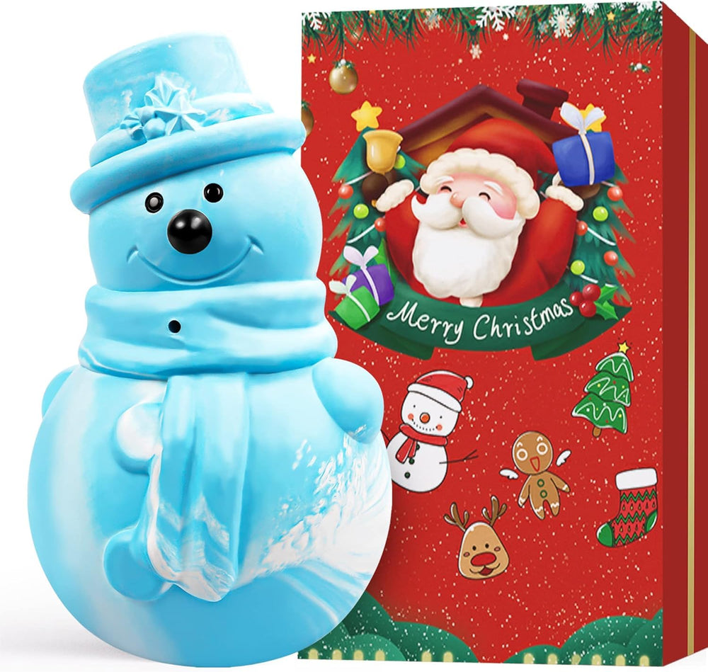 Zimtty Christmas blue snowman dog toy highlighting festive design for holiday playtime