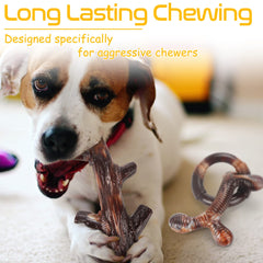 Zimtty nylon tough-material image highlights durable chew toys for large breed teething needs.