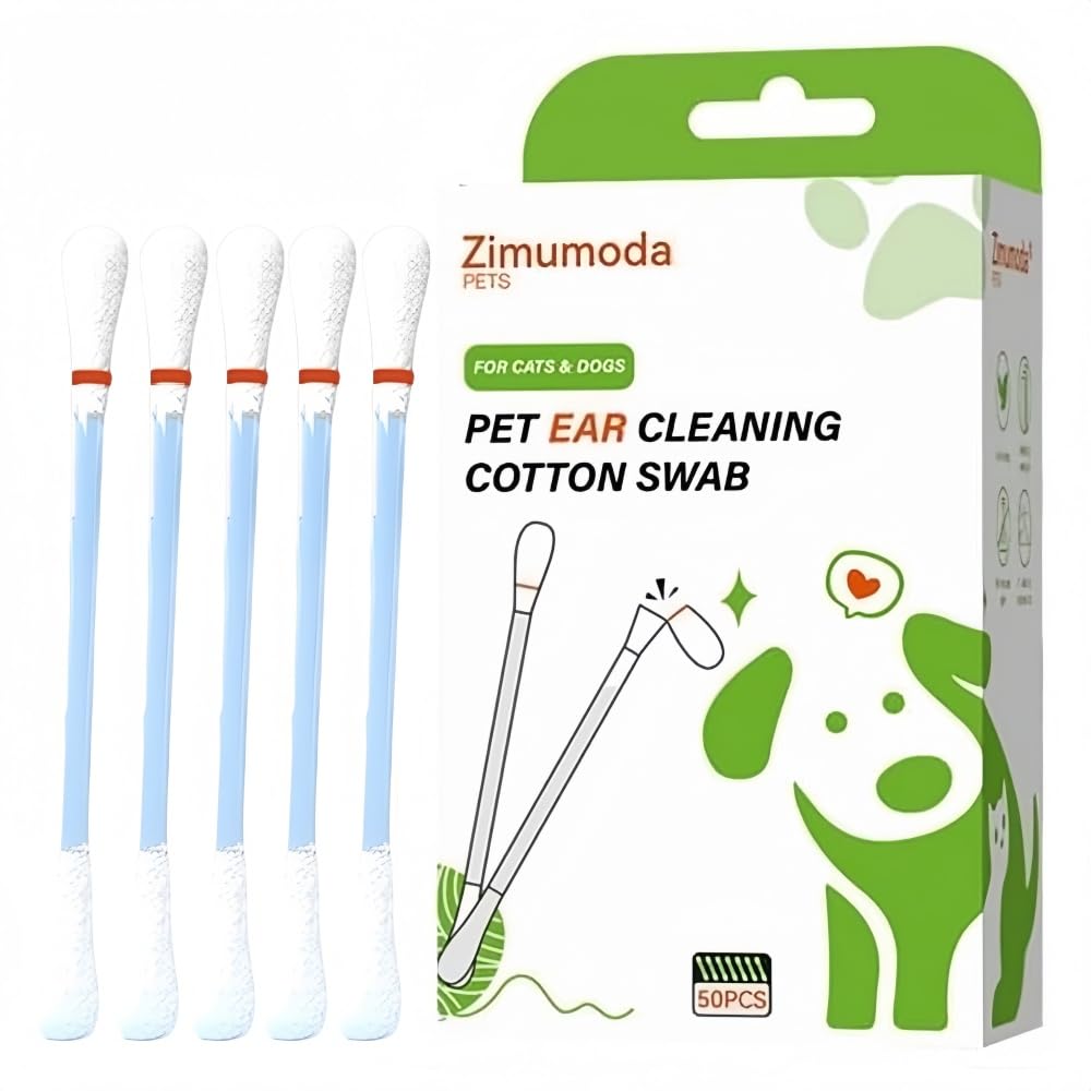 Zimumoda 50 pcs packfront for easy at-home pet ear care