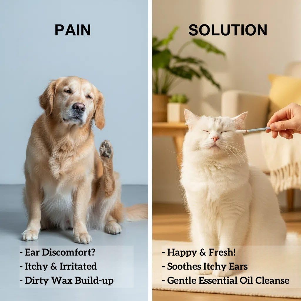 Zimumoda cat and dog ear cleaning swabs with detailed packaging