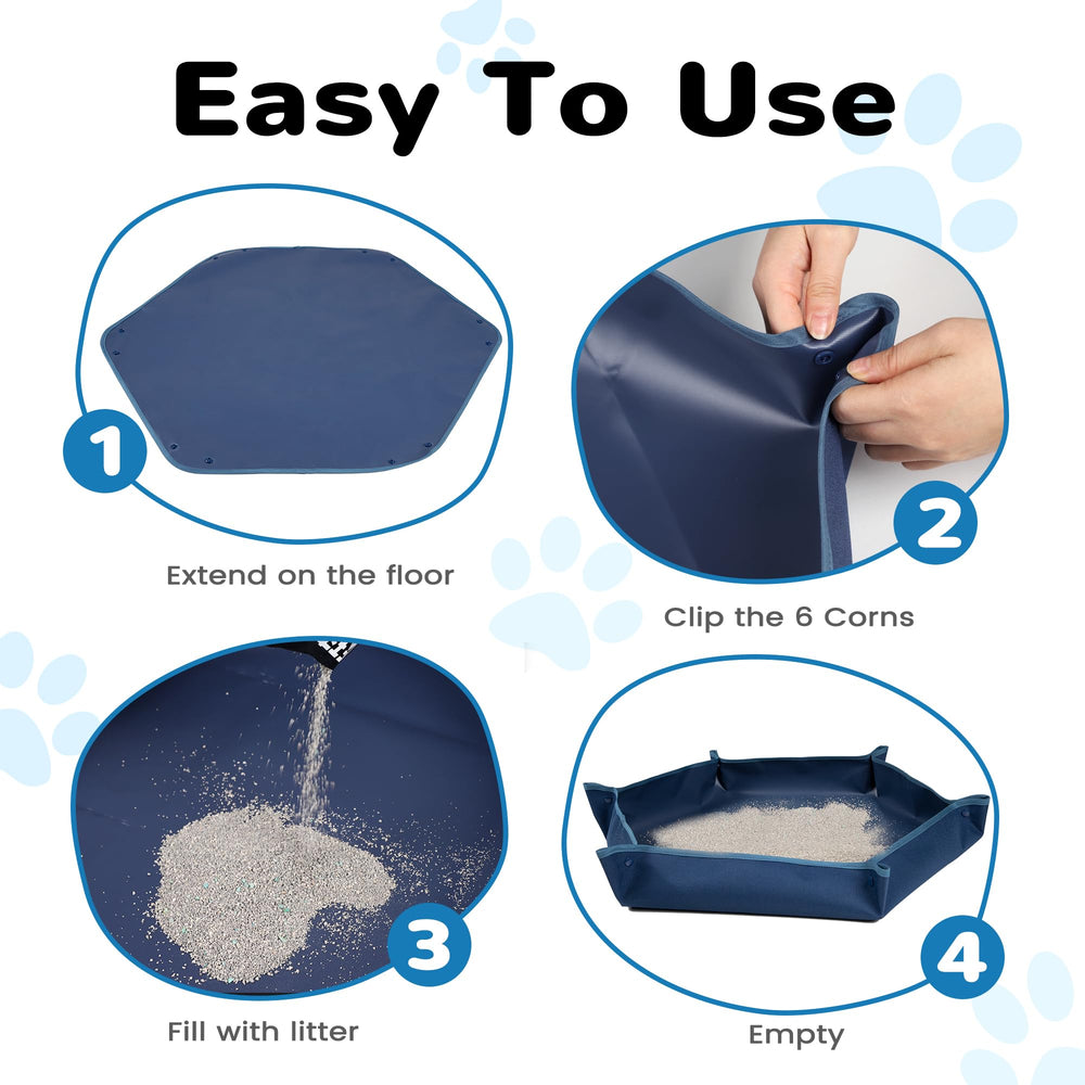 ZINGTERRA travel litter box durable material withstands active trips