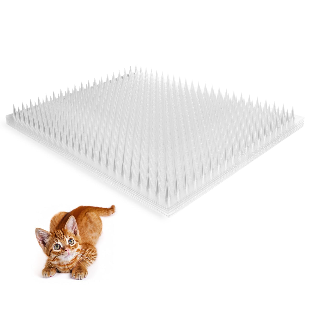 Zipcase cat deterrent mat outdoor perimeter protects yards from unwanted crossings