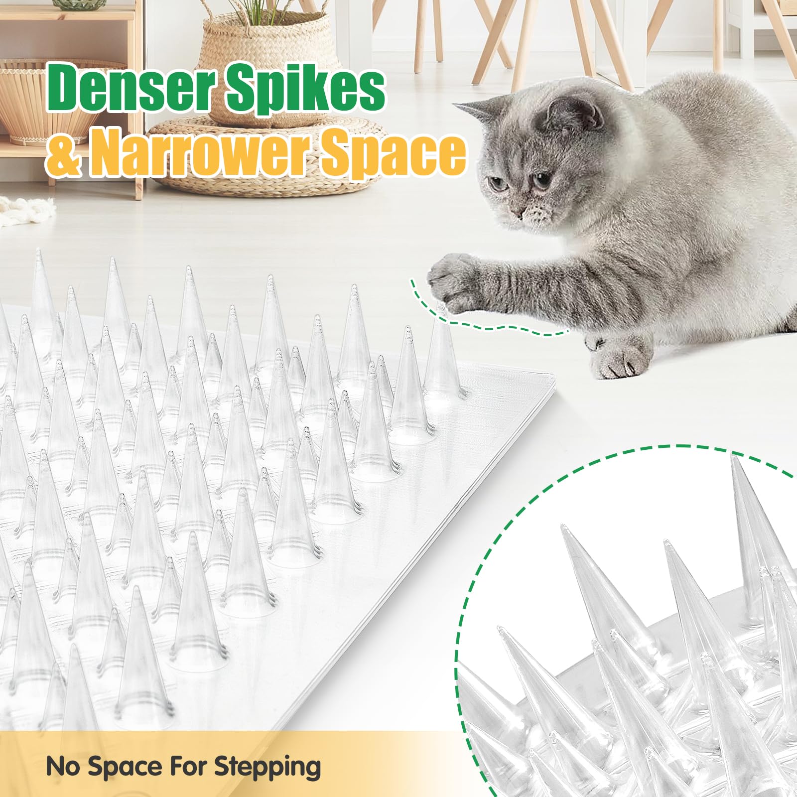 Zipcase scat mat indoor-outdoor-use demonstrates versatile placement for cats indoors or outdoors.