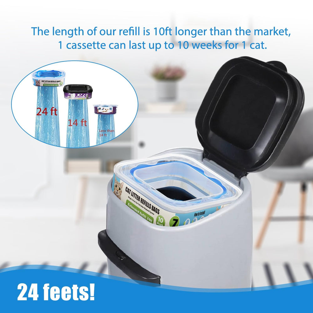 Zippland easy-refill design makes swapping bags quick and hygienic.