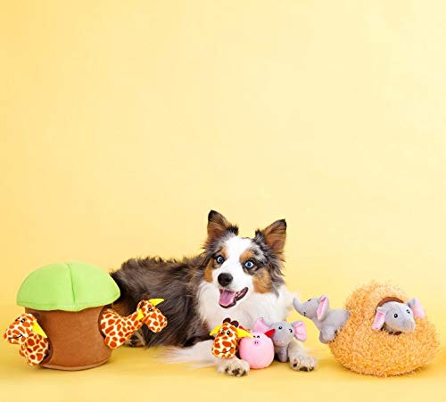 ZippyPaws Burrow dog activity playtime encourages problem solving for small and medium dogs