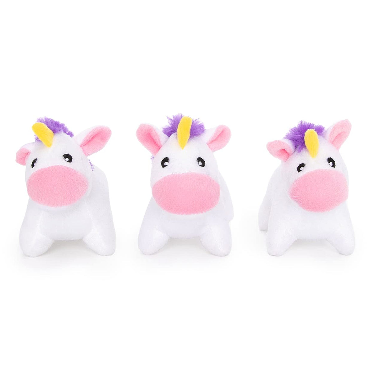 ZippyPaws Burrow Replacement Miniz unicorns pack for interactive play and enrichment.