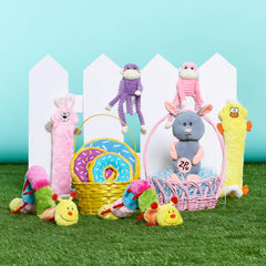 ZippyPaws Crinkle Monkey floppy arms inviting gentle tug and toss.