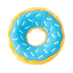 ZippyPaws Donutz blueberry donut toy with plush texture for playful fetch