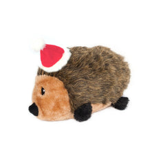 ZippyPaws Holiday Hedgehog squeaker toy showcases a big squeak for engagement