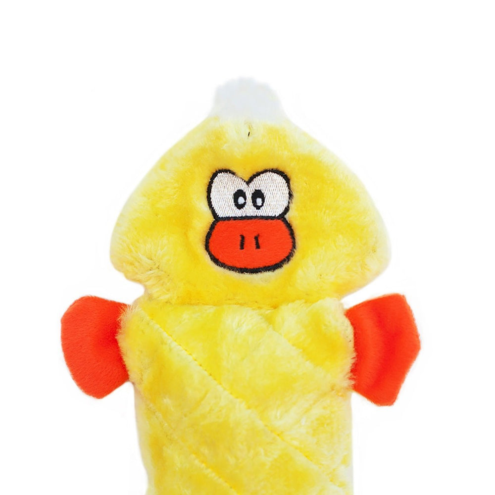 ZippyPaws Jigglerz Duck fabric layers – durable materials for enthusiastic playtime