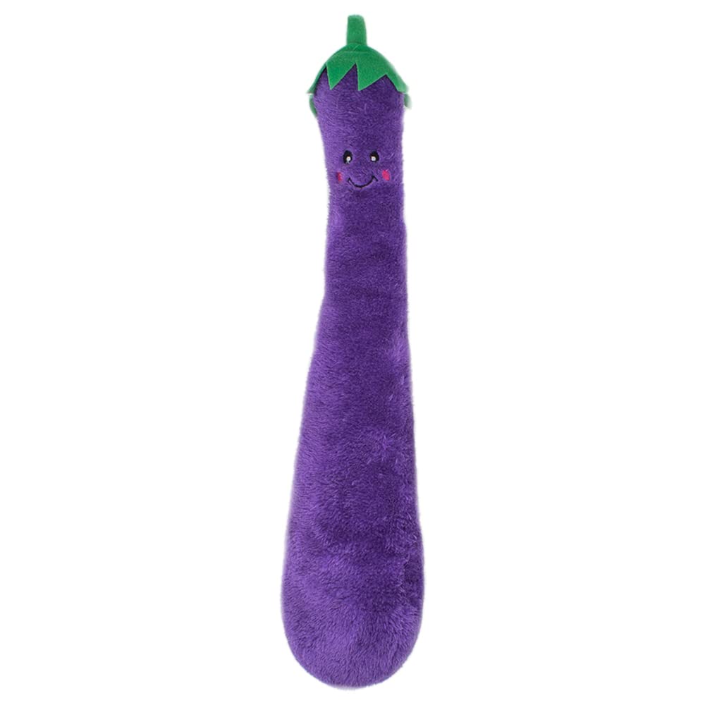 ZippyPaws Jigglerz Eggplant toy with interactive squeaker for engaging play sessions.