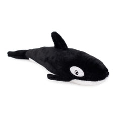 ZippyPaws Jigglerz Killer Whale stitched details emphasize long lasting safe puppy entertainment